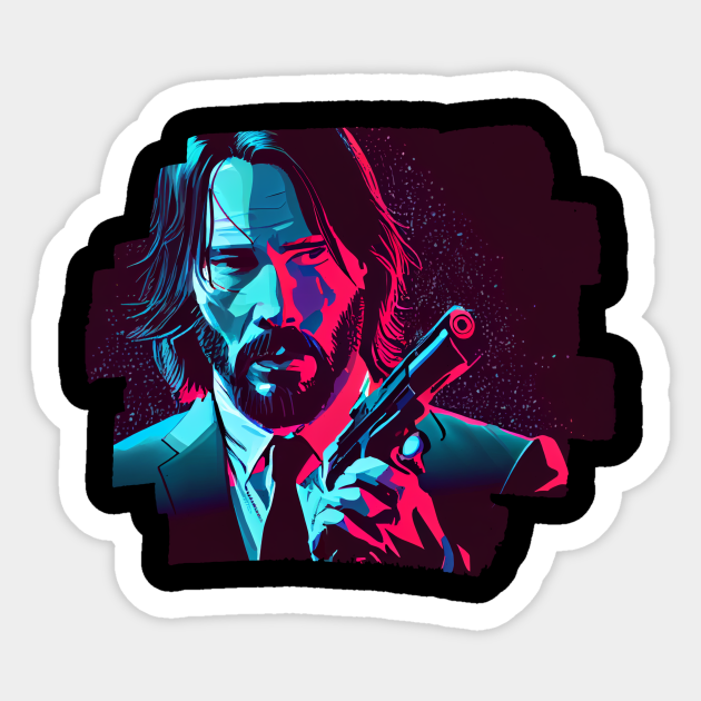 John Wick John Wick Sticker Teepublic 9411